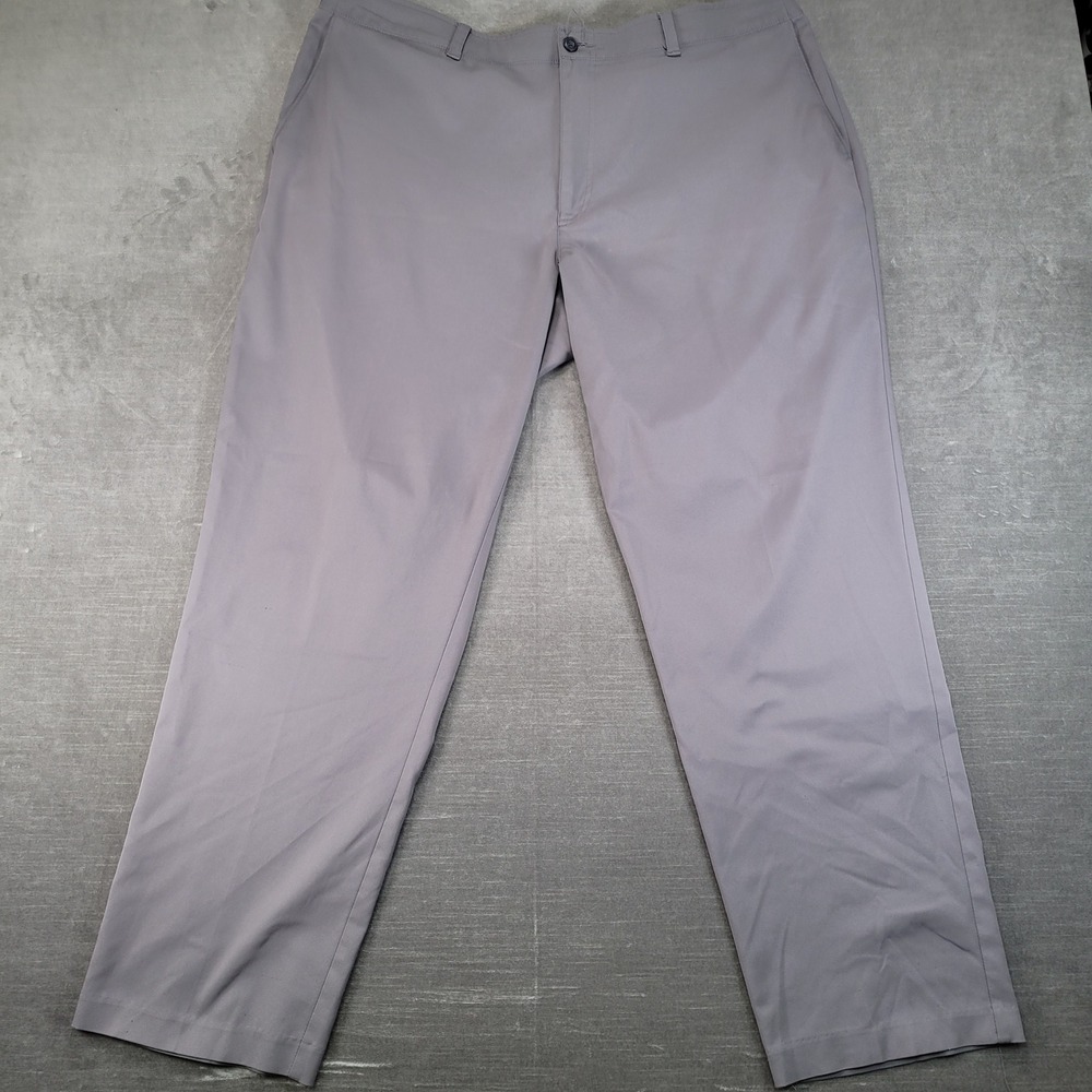 Pro‎ Tour Mens Golf Pants Gray Performance Stretch Flat Front 42x32